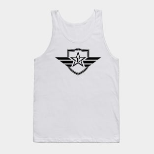 Military Army Monogram Initial Letter Tank Top